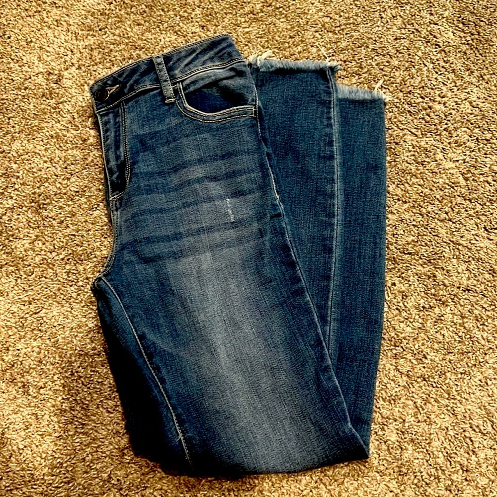 Cello Denim Jeans Frayed Hem